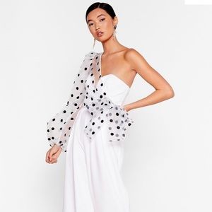 Organza Polka Dot Jumpsuit